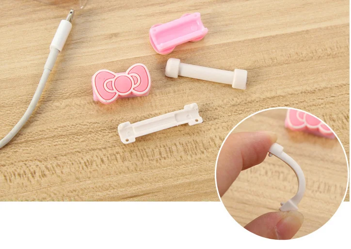 custom cartoon cable charging data cables protector rubber saver protector for mobile with usb cable data charger - ANKUX.COM