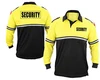 Long Sleeve Black Security Polo Shirt Security Guard Polo Shirt Tactical Polo Shirt