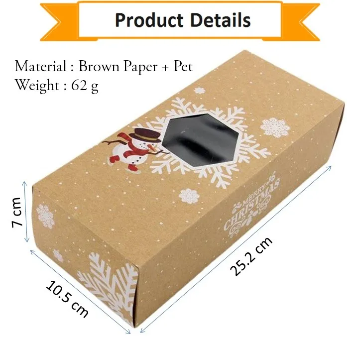 best christmas snowflake custom cardboard gift packing box, xmas