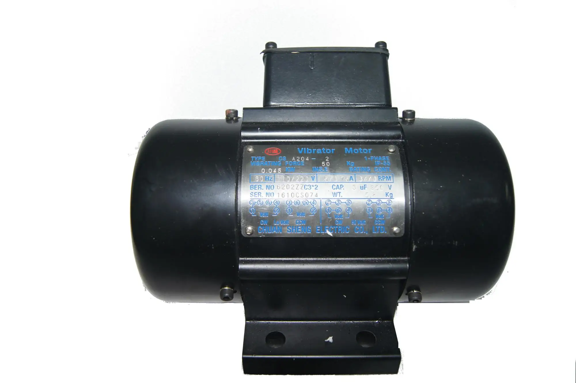 1 16 Hp 50 Kg Force Single Phase 3600 3000 Rpm Vibration Motor Motor