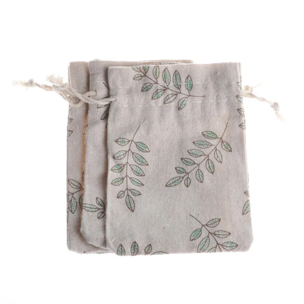 cotton jewelry packaging pouch drawstring bag
