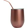 12oz Insulated Stemless Cup Stainless steel 304 Rose Gold Glass Double Walls Beer Mugs Colored Vacuum Wine Tumbler