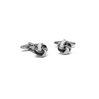 Amazon Hot Selling New design Quality 3D Gold Sliver Knot Cufflink