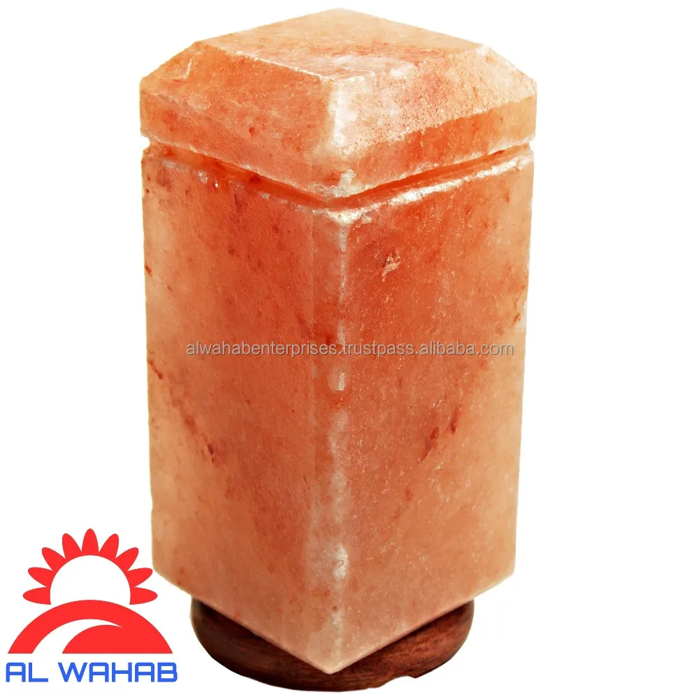 rectangle salt,rectangle rectangle himalayan salt lamp with on the top design & round