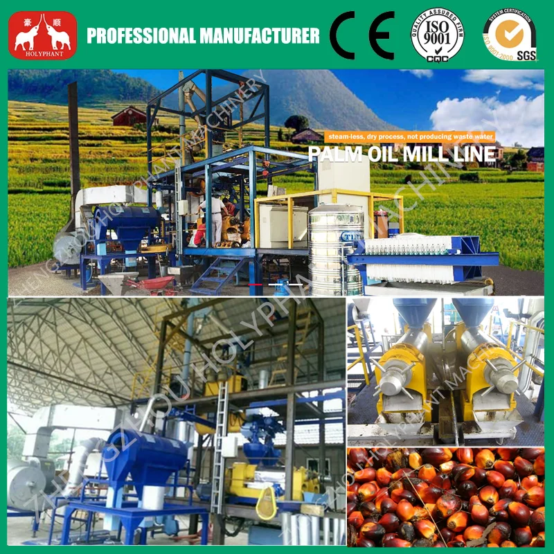 1-20T/H Professional Factory complete set of palm oil mill equipment