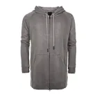 French Terry Front Zipper Hoodies pima Cotton stone Wash