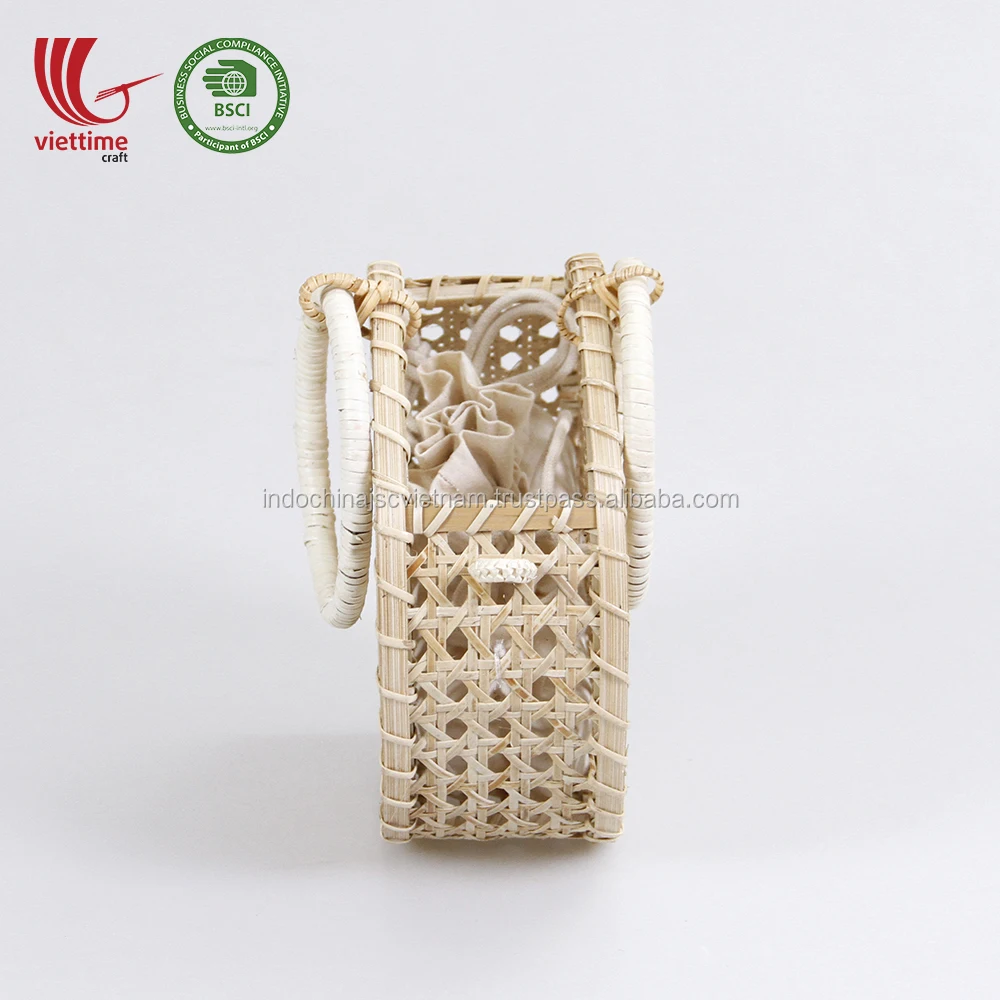 ese 2019 straw rattan bag for beach trip material rattan/wicker