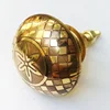 Wholesale classic style handmade etched brass knob for door and furniture / metal knob for furniture SOKN-1027-31