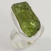 Wholesale Jewelry per grams 925 Silver Rings Raw Rough Amethyst, Citrine, Peridot and more stones