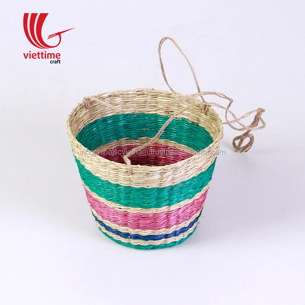 beautiful seagrass storage basket wholesale/seagrass pot plant