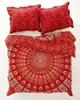 Ethnic Indian queen size mandala handmade room decor quilt bedding set duvet cover with pillow cases