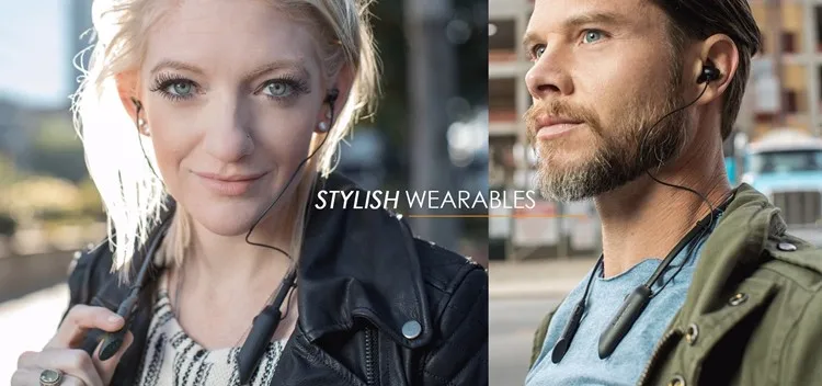 Professional Retractable Magnetic Headset Bluetooth Neckband Headphones Noise Cancelling Wireless Running Earphones With Mic - ANKUX.COM