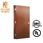 CHINA MADE UL LISTED MDF WOOD FIRE DOOR FOR HOT SALE ON HOTEL ENTRY ROOM DOOR