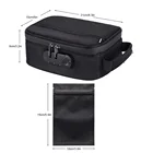 carbon lined factory price smoking accessories weed with combination lock box bag hemp travel bag