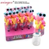new funny singing cartoon toy with fruit hard lollipop candies