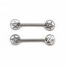 Nipple star shape chain nipple piercing Germany sex product piercing