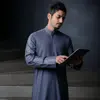 Printing Shalwar kameez design Standing Collar Mens Kurta Handmade Pure Cotton latest Kurtas custom