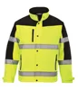 fleece with reflective taping winter safety jacket