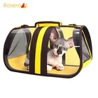 New transparent PET bag, cat and dog outdoor portable bag, breathable foldable space capsule pet travel bag