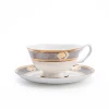 Dubai Bone China Embossed Tableware Coffee Tea Cup With Saucer, Restaurant Hotel Supplies Tea Cup And Saucer For Hotel*