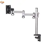 360 Degrees Swivel TV Monitor Holder Bracket with Quick-Release Lever on table (Through / Clamp ) Desk Mount