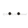 2019 new design fashion black onyx vermeil 925 sterling silver ring yellow gold plating stud earring dainty jewelry