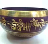 Buddhism Singing Bowl Symbolic Colored Tibetan Healing Meditation Metal Crafts from Nepal