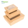 YTBagmart Disposable Kraft Take Away Food Container Paper Lunch Box Packaging