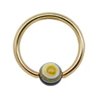 Customized Indian Surgical Steel 316L Stainless Steel Gold Body Nose Piercing Ring Piercing Jewelry