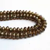 5x10mm Saucer Brown AB Luster Handmade Glass Beads for fashion jewelry making fire polished with more Colors See Color Chart