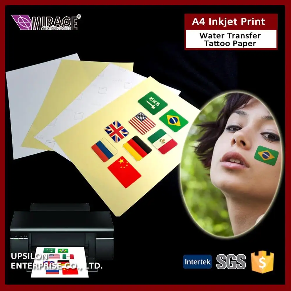 13P Upsilon 7270H inkjet water transfer tattoo paper A13