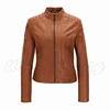 Ladies Slim Fit Light Weight Leather Jacket Brown Pakistan leather jacket