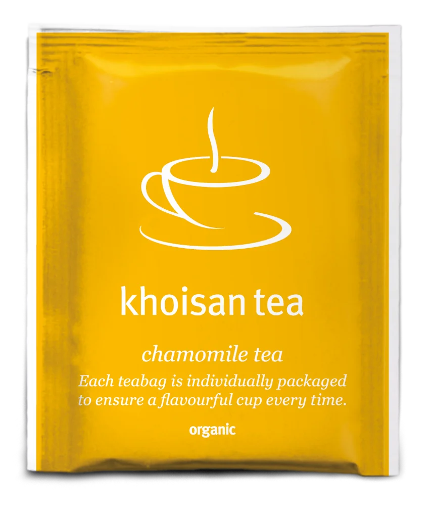 organic chamomile tea 30g box 20 x tagged individually wrapped