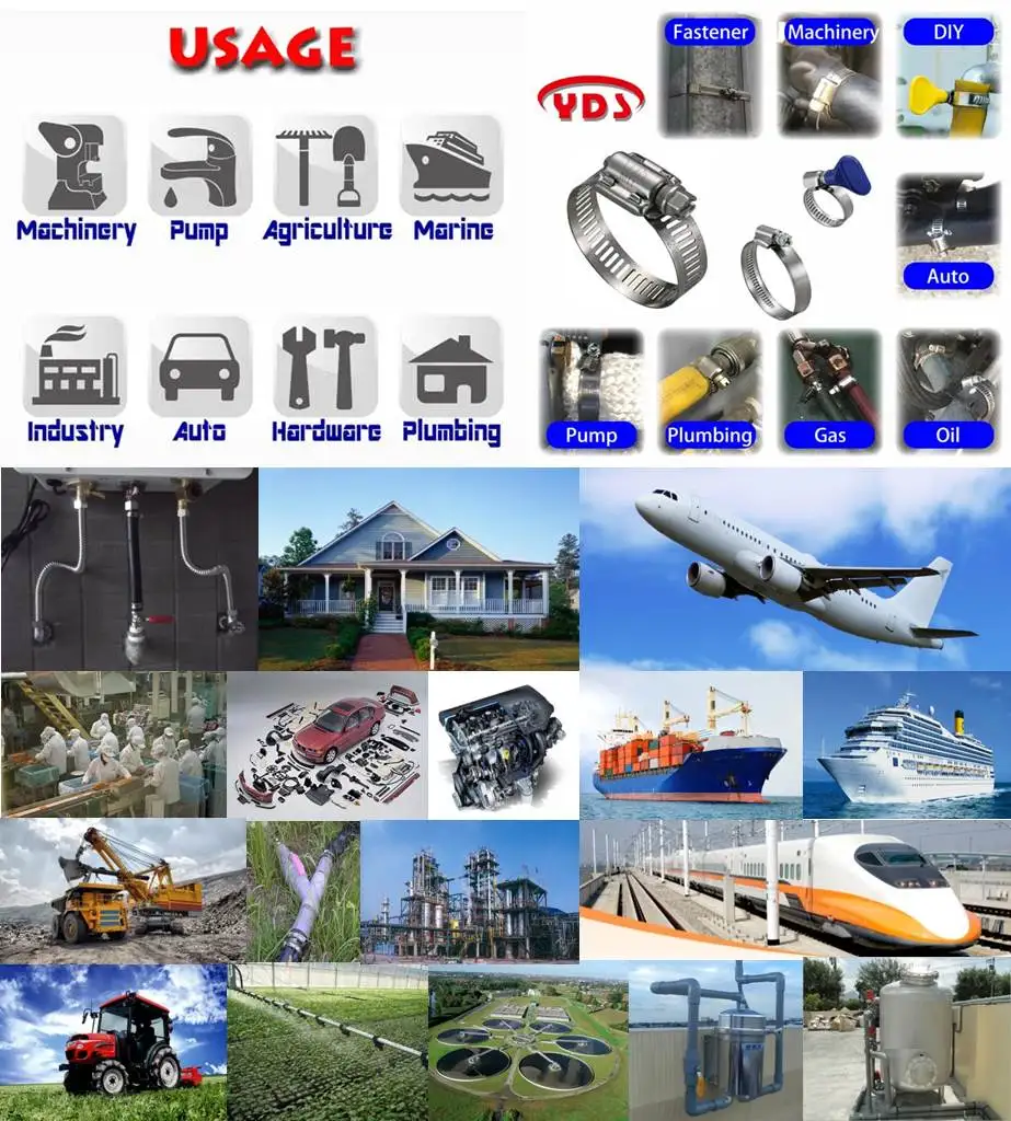 Hose clamp for radiator of auto spare parts and motorcycle parts