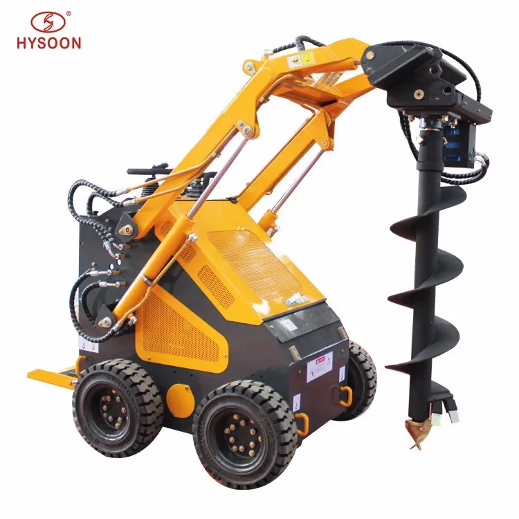 Mini skid steer loader HYSOON HY380 auger