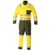 Mechanic mechanics 100% cotton yellow orange work coveralls hi vis coveralls for men Personal Protective Safety Clothing