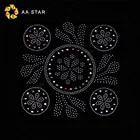 Bling iron on rhinestone hotfix flower strass transfer