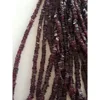 AAA quality Rhodolite garnet smooth square gemstone beads natural