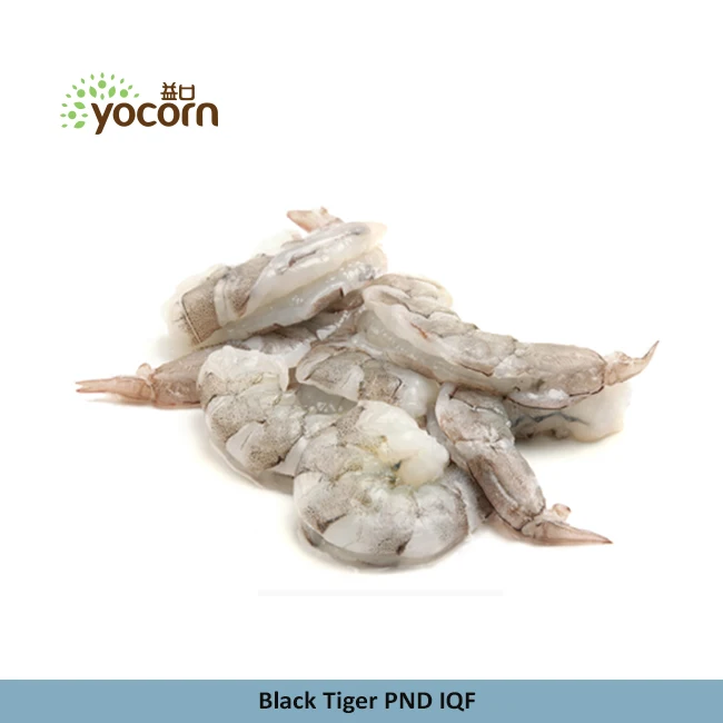 yocorn pnd iqf frozen peeled deveined shrimps black tiger prawn