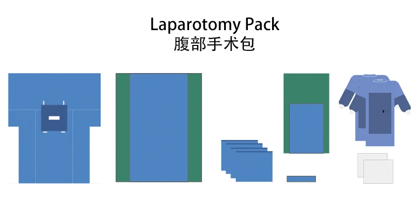disposable surgical drape sheet sterile pack laparotomy