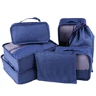 Premium OEM Custom Logo Travel Bag Set Travel Organizer Packing Cubes with Shoe Bag Storage Bag