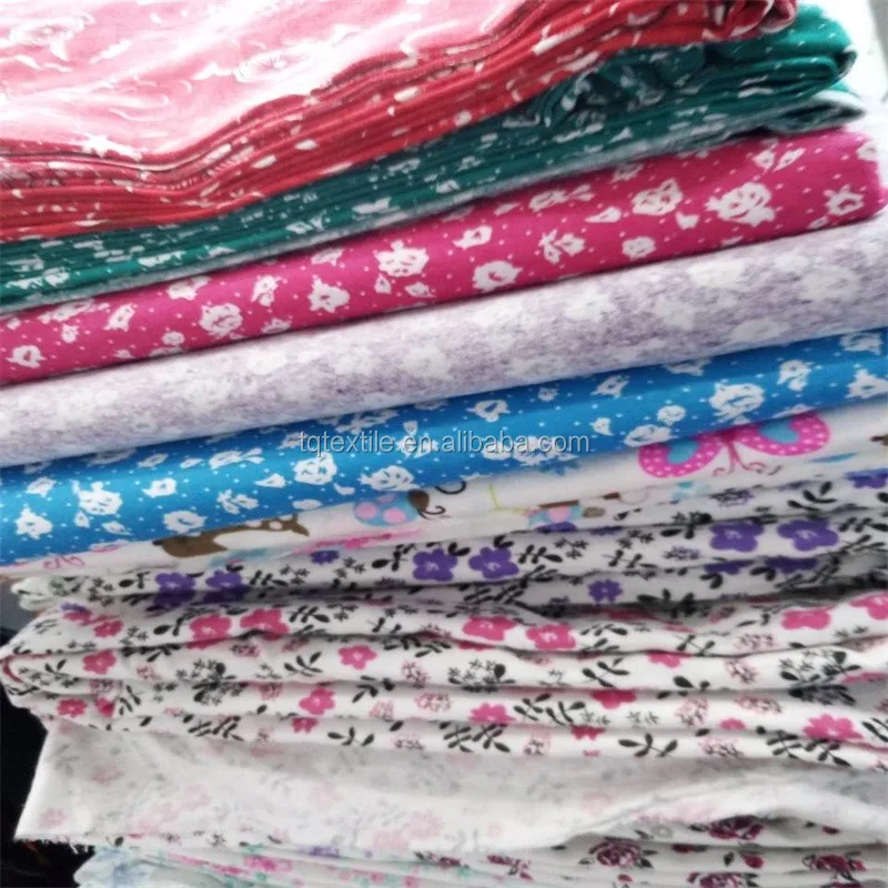 wholesale woven brushed cotton flannel fabric for baby clothing