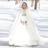 ZH1163X Warm Winter Bridal Cape for Brides Fur Women Jacket Bridal Christmas Floor Length Cloaks Long Party Wedding Coat