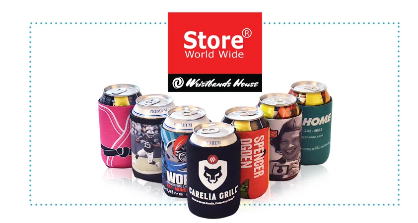 custom koozies are ideal promotional tools for your event