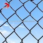 china hot dipped galvanized temporary construction chain link fence with PVC coated factory