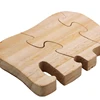 Wooden Jigsaw Puzzle Elephant Shaped Educational DIY Woodcraft Toy Brain Teaser Game for Toddler Kids