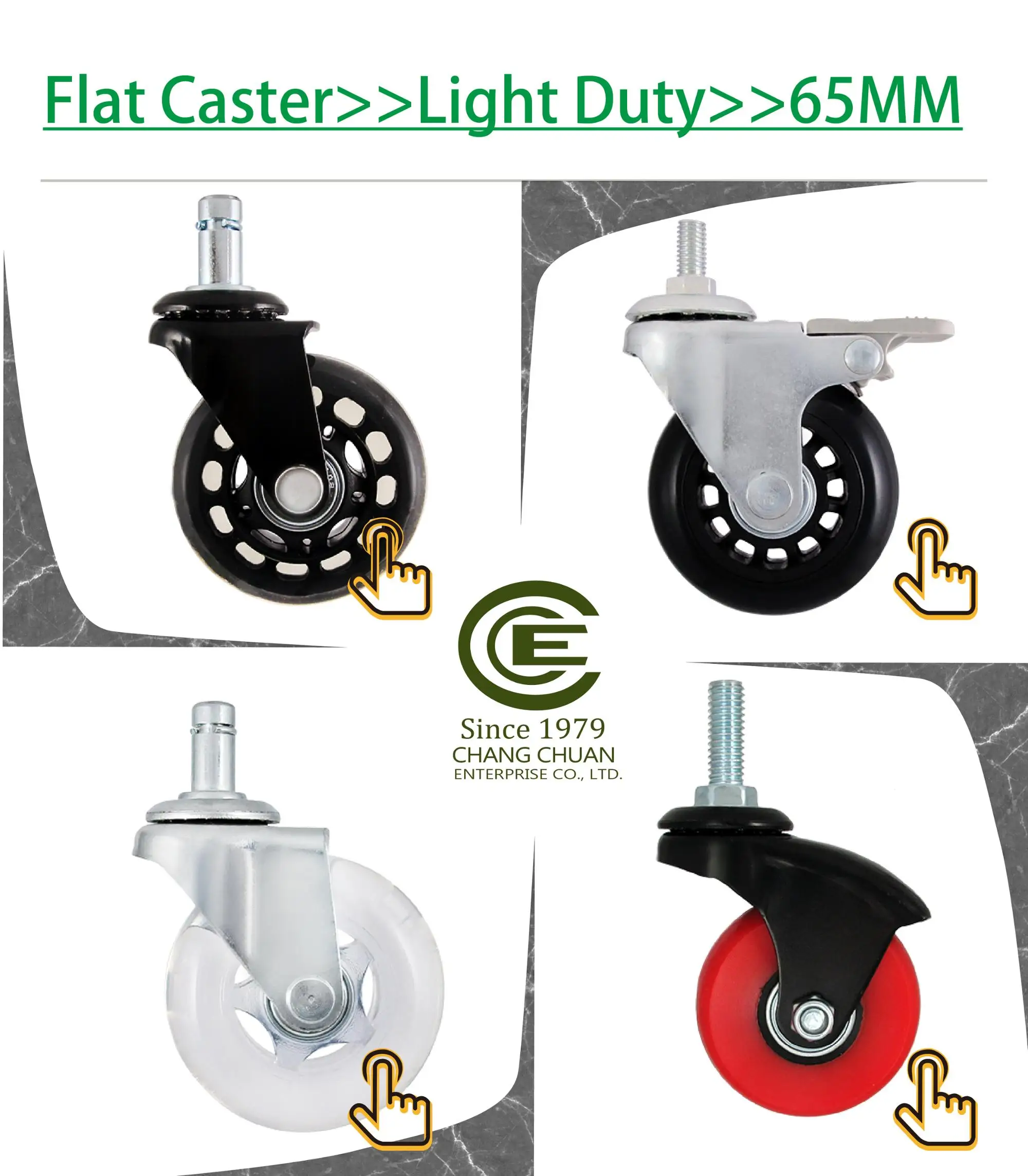 Cce Caster Mm Universal Nylon Pp Wheel With Plate Casters Buy