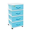 Stylish 4 drawer furniture plastic drawer cabinet storage organizer