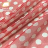 Colorful nylon tricot polka dot print mesh fabric for underwear