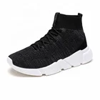 Women's Lace Up Light Weight Walking Sock Shoes Running Sneakers